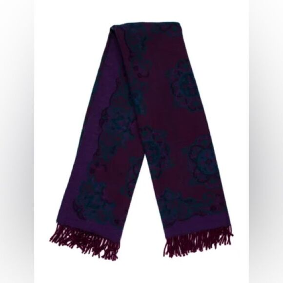 CHRISTIAN DIOR Wool vintage scarf - Picture 5 of 8